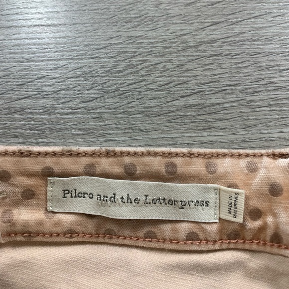 Anthropologie Pilcro Velvet High-Rise Skinny Ankle Polka Dot Pants - Picture 11 of 16